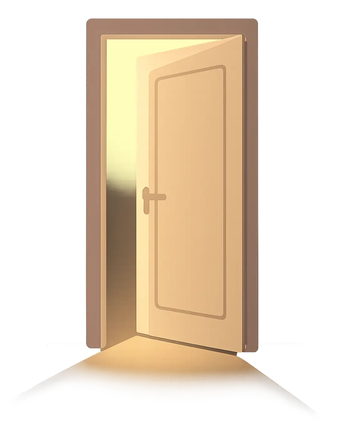 Porta socchiusa simbolo di chi non è ancora completamente pronta ad affrontare un percorso di cambiamento emotivo